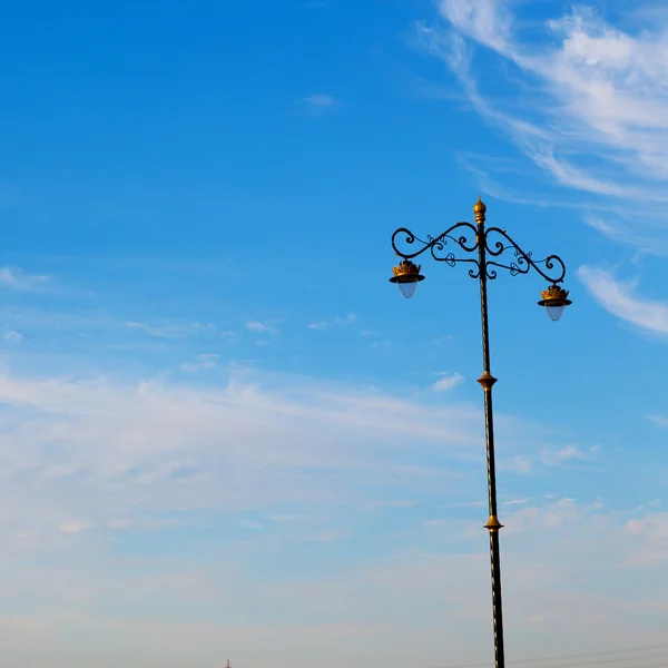 In oman  light  in the sky — Stock Photo, Image