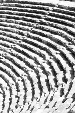 Türkiye'nin Avrupa aspendos st eski tiyatro soyut dokusuna