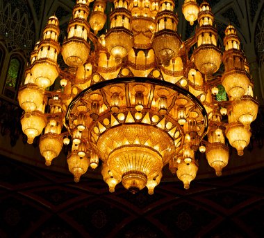 Umman muscat eski cami ve antika cam avize