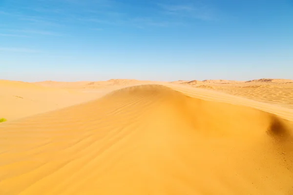 Em oman velho deserto esfregar al khali o quarto vazio e ao ar livre — Fotografia de Stock