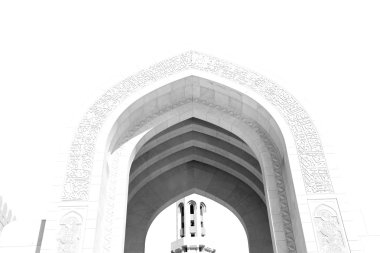 Umman muscat oteli eski Camii Minare ve din gökyüzü temizleyin