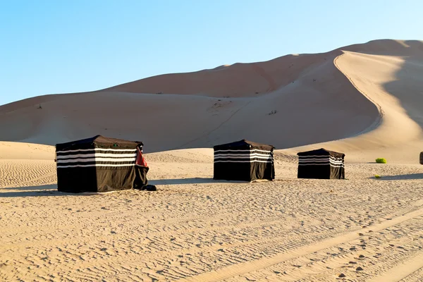 In oman  and nomad tent of berber people — Stock Photo, Image