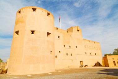 Umman Muscat eski savunma fort battlesment gökyüzü bir