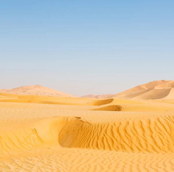 En oman viejo desierto frotar al khali el cuarto vacío y al aire libre —  Fotos de Stock