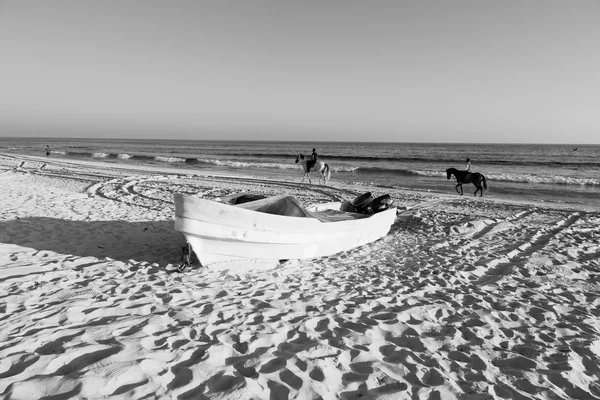 In oman arabic sea     sandy beach — Stock Photo, Image
