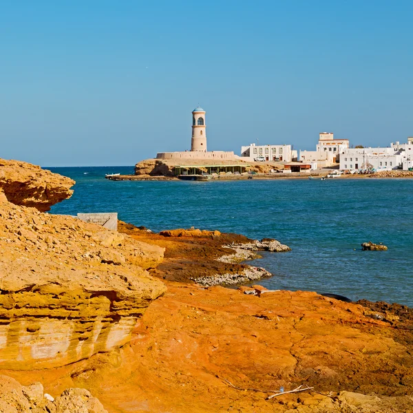 Umman muscat oteli eski savunma rock — Stok fotoğraf