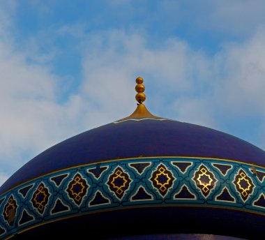 Umman muscat oteli eski Camii Minare ve din gökyüzü temizleyin