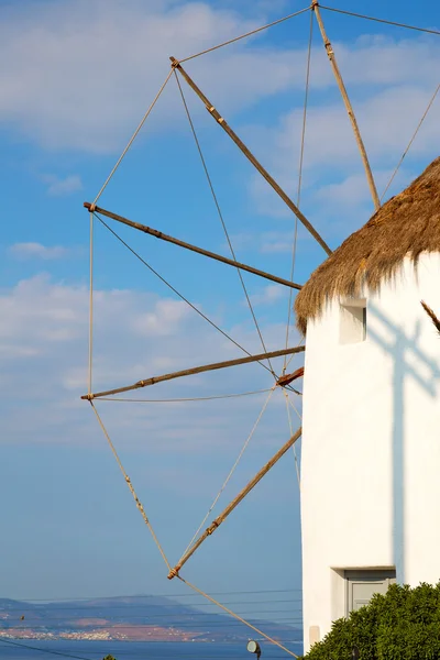 Old mill in santorini greece europe  and the sky — Stock Photo, Image