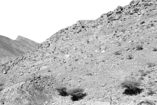 No oman o desfiladeiro velho da montanha e o canyon o céu nublado profundo — Fotografia de Stock