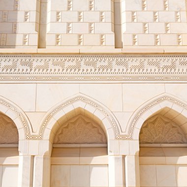Umman muscat büyük cami duvarına