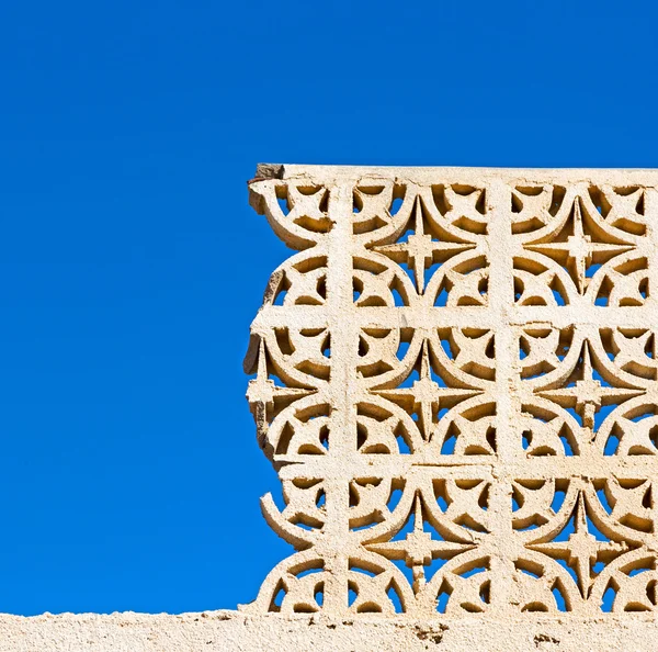 I oman väggen i stora muscat moskén — Stockfoto