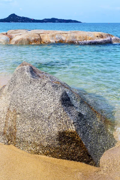 Kho samui Insel weißer Strand und südchinesisches Meer — Stockfoto