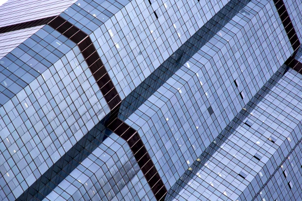 Reflex of some gray palace in a window  bangkok thailand — Stock Photo, Image