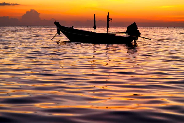 Soluppgång och havet i thailand tao bay kusten Sydkinesiska havet — Stockfoto