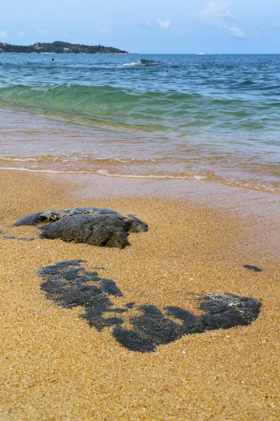 Kho samui βράχια στην Ταϊλάνδη και τη θάλασσα της Νότιας Κίνας — Φωτογραφία Αρχείου