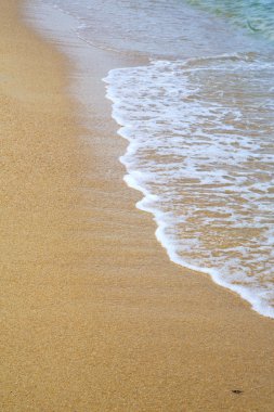 Asya Tayland kho tao bay soyut ıslak kum