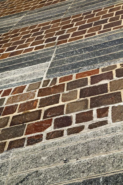 Brick i castellanza  abstract   pavement of a curch and marble — Stock Photo, Image