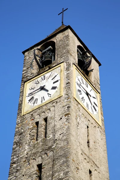 Campana de torre abstracta cadrezzate día soleado — Foto de Stock