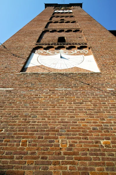 Arsizio oude abstrac muur en kerk toren bell dag — Stockfoto