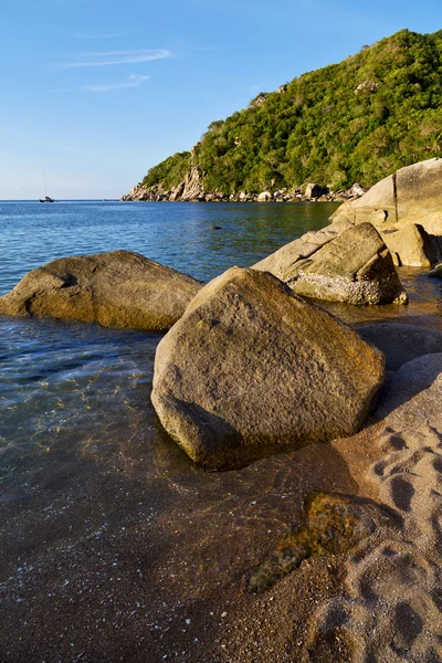 Tayland kho tao Bay taş su — Stok fotoğraf