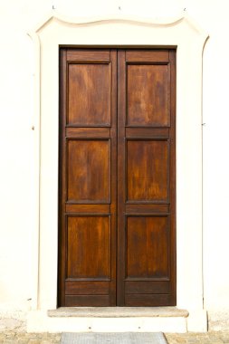  r kapı çinilerini metal ahşap İtalya Lombardiya Milano kapalı.