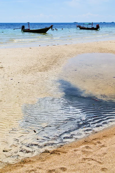 Ásia no kho tao baía ilha praia branca china mar âncora — Fotografia de Stock