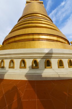 Tayland bangkok soyut altın çatı penceresinde