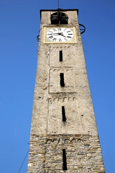 Cadrezzate gamla abstract i Italien väggen och kyrkan — Stockfoto