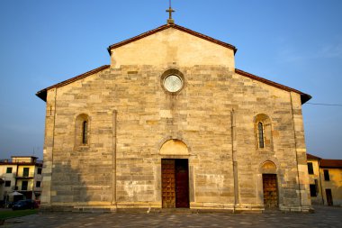  İtalya lombardy brebbia eski kilisede tuğla kapalı 
