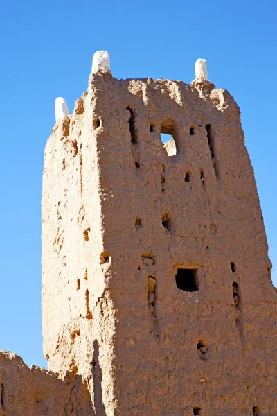 Marrón en África morocco cerca de la torre —  Fotos de Stock