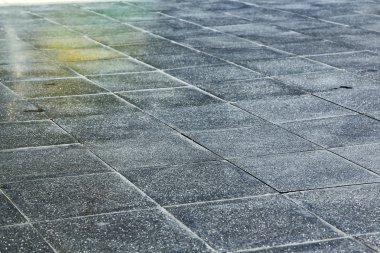 Asya bangkok Tayland kaldırım içinde çapraz taş temp adım.