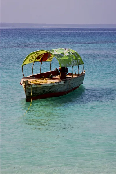 Boat in prison island  tanzania zanzibar — Stock Photo, Image