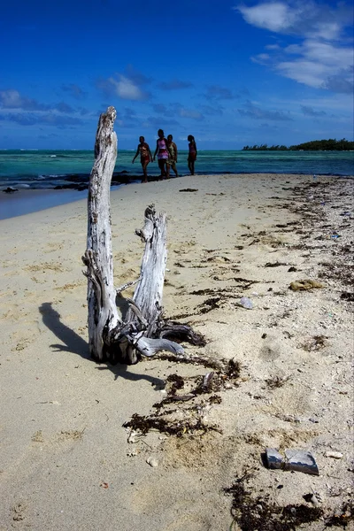 Meninas em ile du cerfs mauritius — Fotografia de Stock