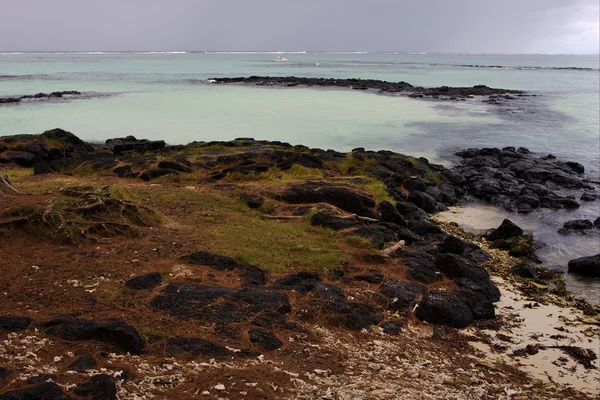 Piedra en belle mare mauritius —  Fotos de Stock