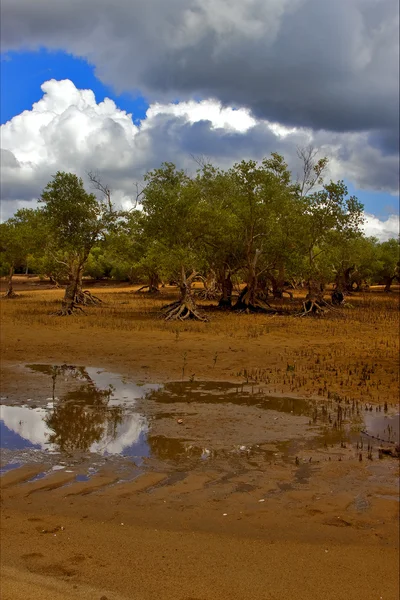 Bulutlu kum Isle beach — Stok fotoğraf