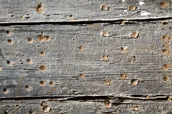Smalto sporco smaltato in legno e rosso arrugginito — Foto Stock