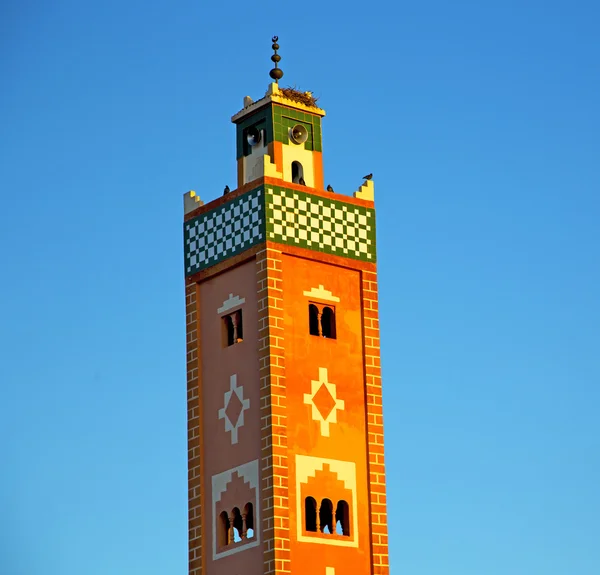 Muslim   in   mosque  the history  symbol morocco  africa  mina — Stock Photo, Image