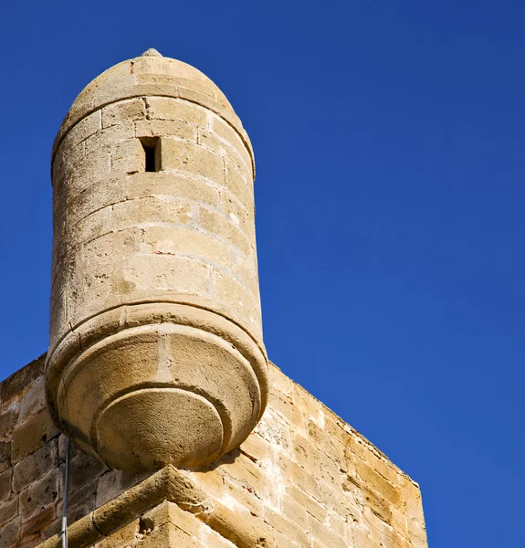 Cihla v staré stavební Africe Maroko a věž u — Stock fotografie