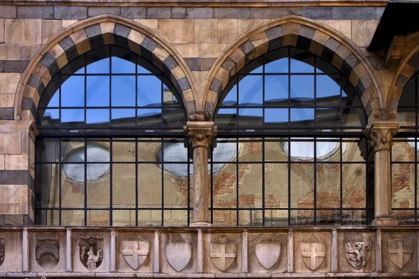 Piazza dei mercanti milano — Stock Photo, Image