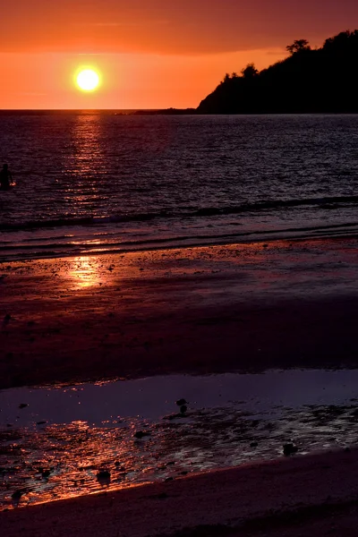 Reflex of sunset in madagascar — Stock Photo, Image