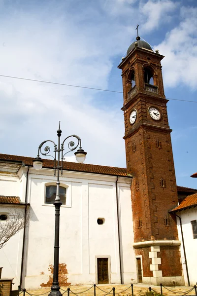 En la antigua iglesia de santo antonino lámpara de calle cerrada — Foto de Stock