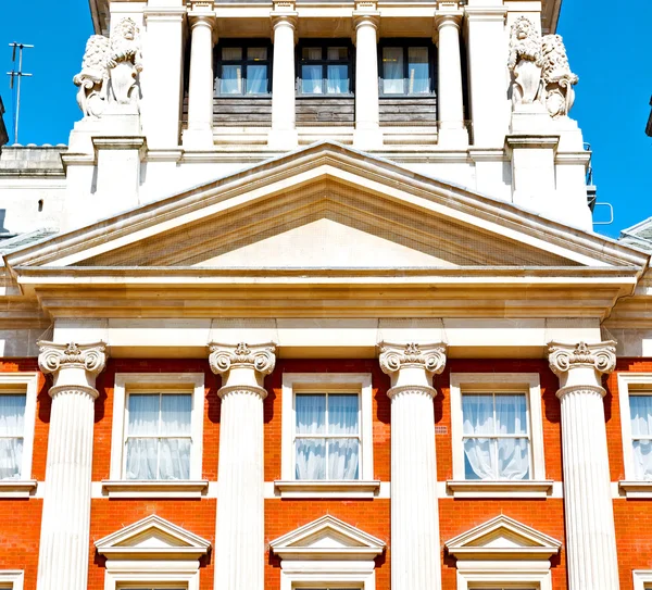 Alte konstruktion in england europa london wall antik und licht — Stockfoto