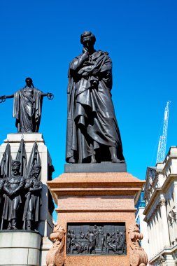 Mermer ve heykeli eski Londra İngiltere'de