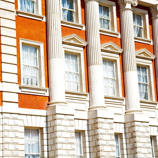 Antigua construcción en Inglaterra europa Londres pared antigua y la luz —  Fotos de Stock