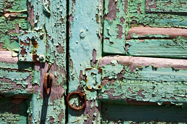 Abstract  spain canariasn cwood  door  lanzarote — Stock Photo, Image