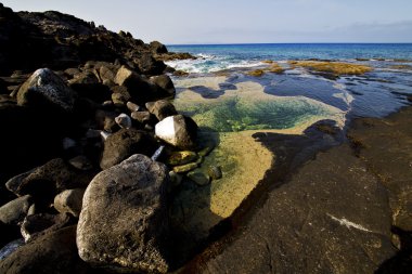 Lanzarote İspanya Isle içinde yatay 
