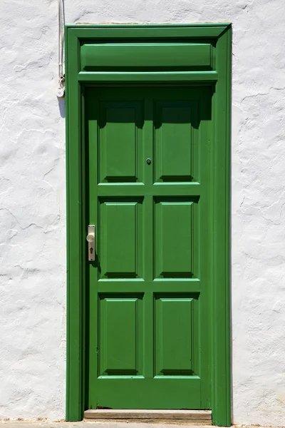 Spagna pezzo di porta colorata a lanzarote — Foto Stock