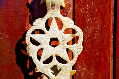 metal paslı kahverengi Fas Afrika eski kırmızı altın yıldız