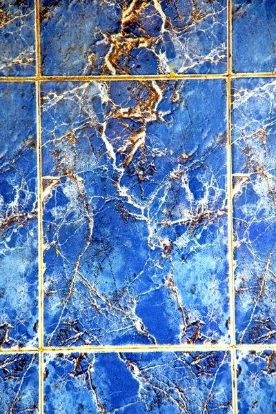 Astratto marocco in africa piastrelle il marmo blu — Foto Stock