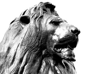 İngiltere'de tarihi mermer ve heykeli eski şehir Londra 